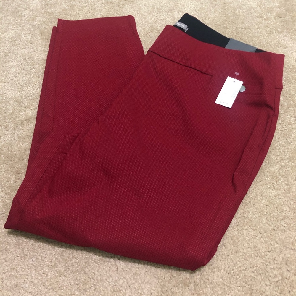 Pull on crop skinny ankle pants